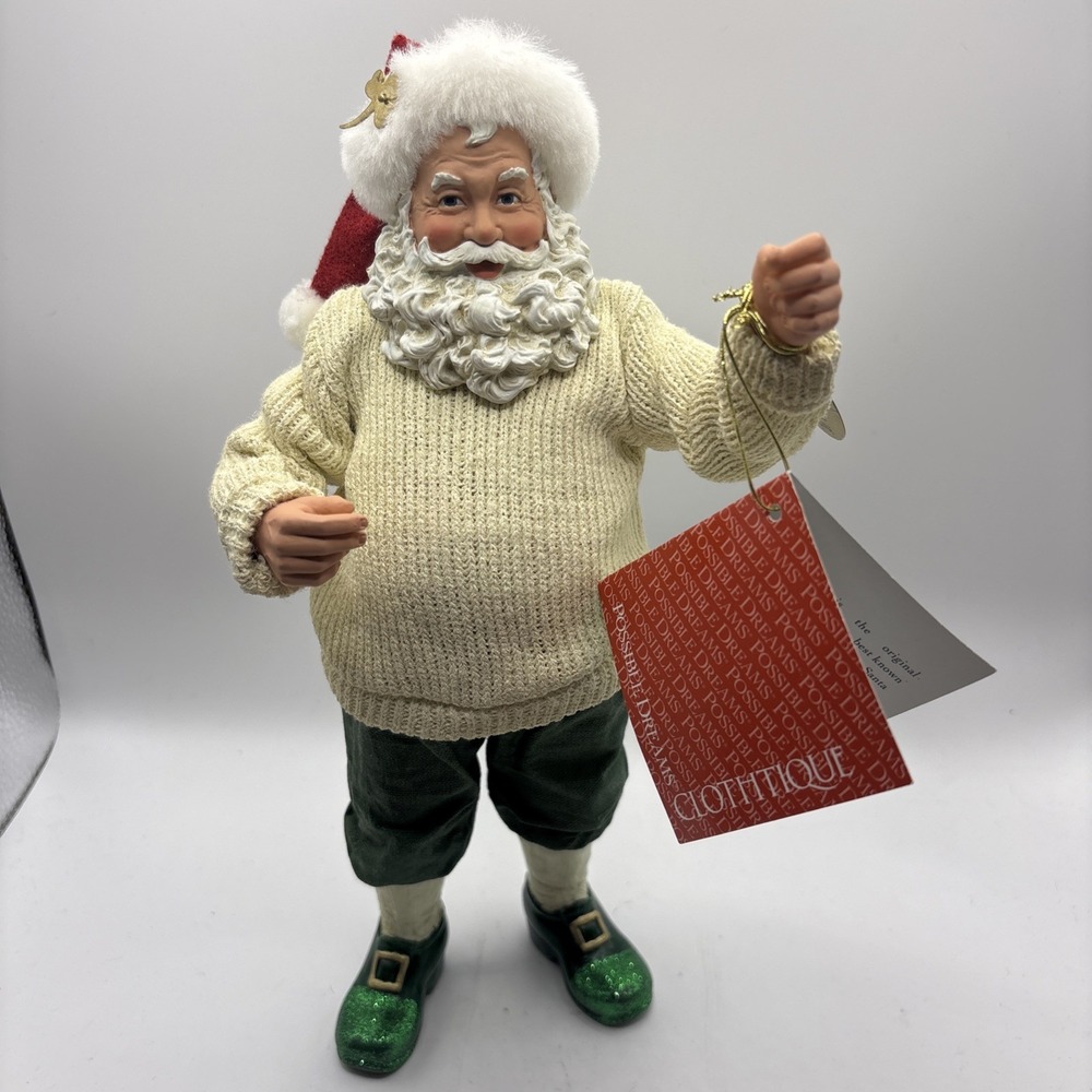 Dept 56 Possible Dreams Clothique Full Blooded Irish‎ FBI Christmas Santa 800070